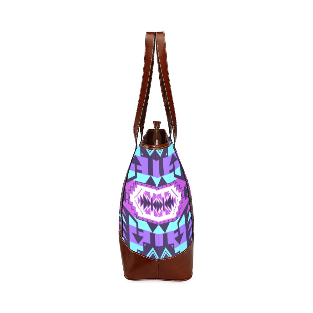 Chiefs Mountain Moon Shadow Tote Handbag (Model 1642) Tote Handbags (1642) e-joyer