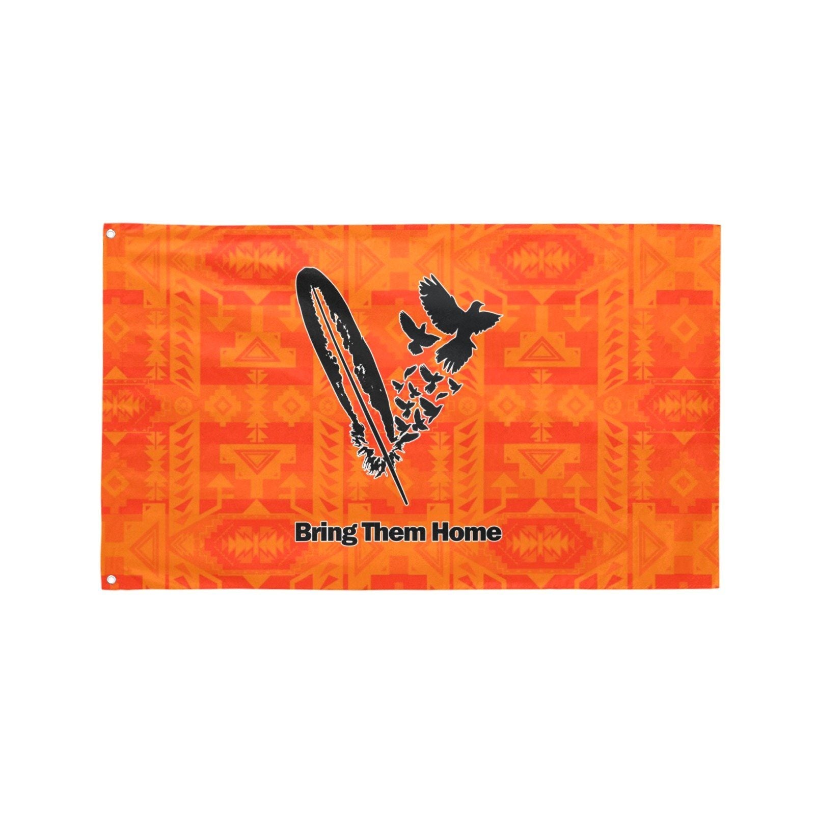 Chiefs Mountain Orange Bring Them Home Garden Flag 59"x35" Garden Flag 59"x35" e-joyer
