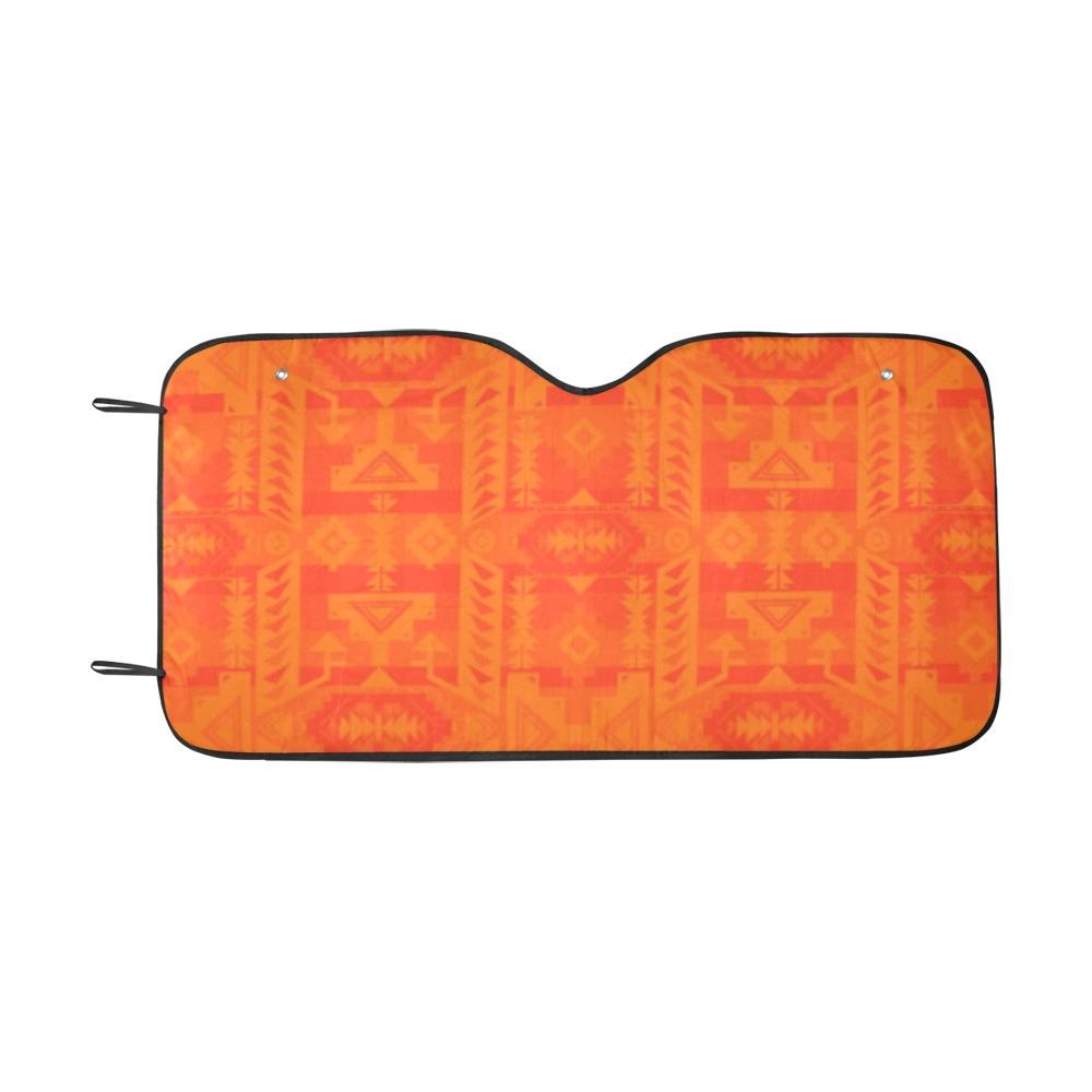 Chiefs Mountain Orange Car Sun Shade 55"x30" Car Sun Shade e-joyer