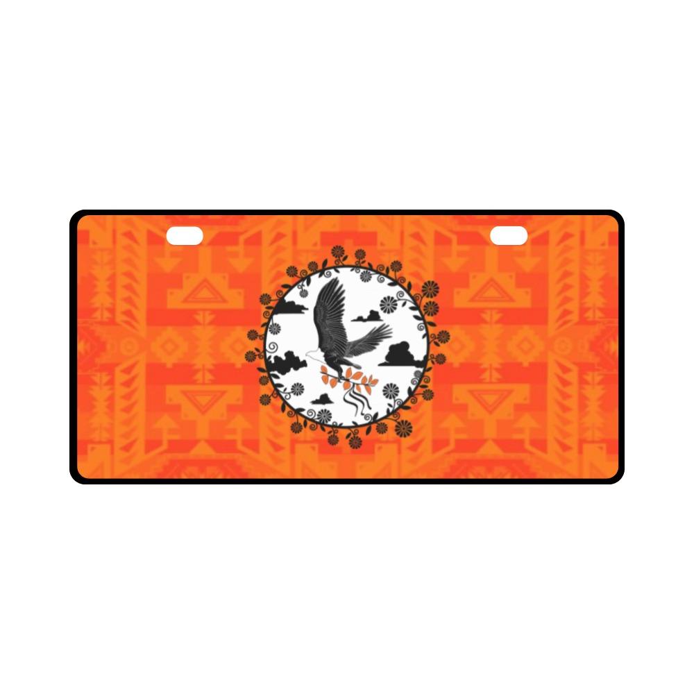 Chiefs Mountain Orange Carrying Their Prayers License Plate License Plate e-joyer