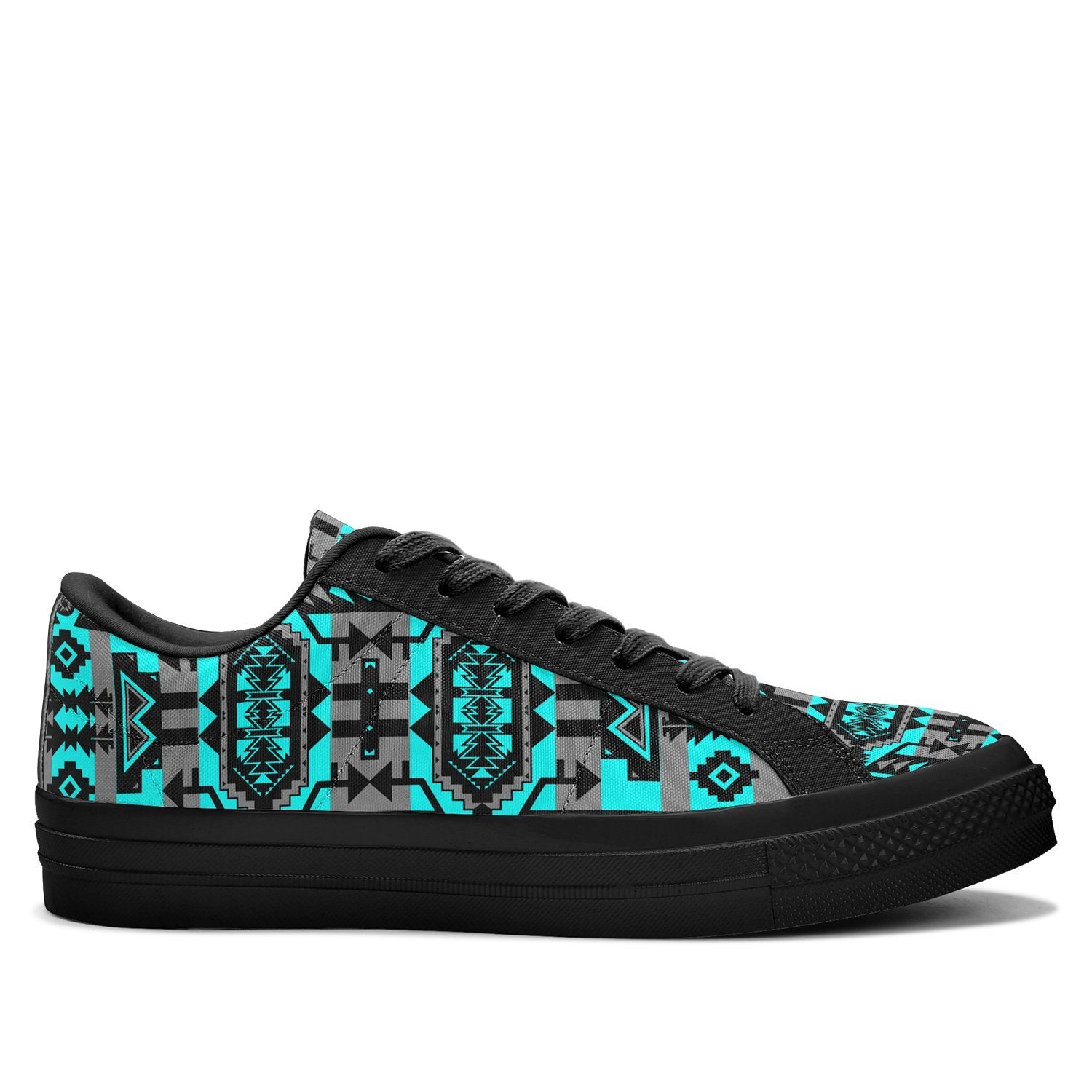 Chiefs Mountain Sky Aapisi Low Top Canvas Shoes Black Sole 49 Dzine