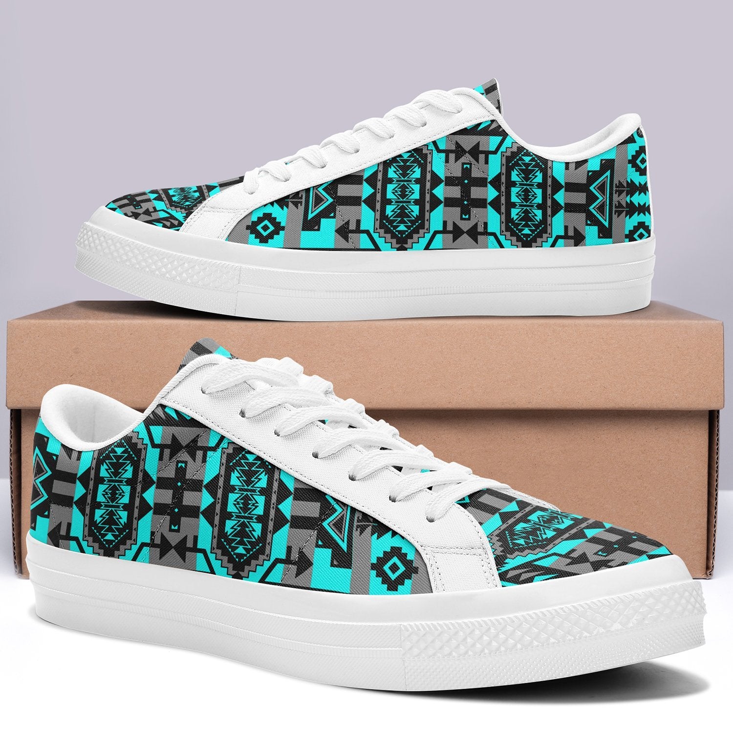 Chiefs Mountain Sky Aapisi Low Top Canvas Shoes White Sole 49 Dzine