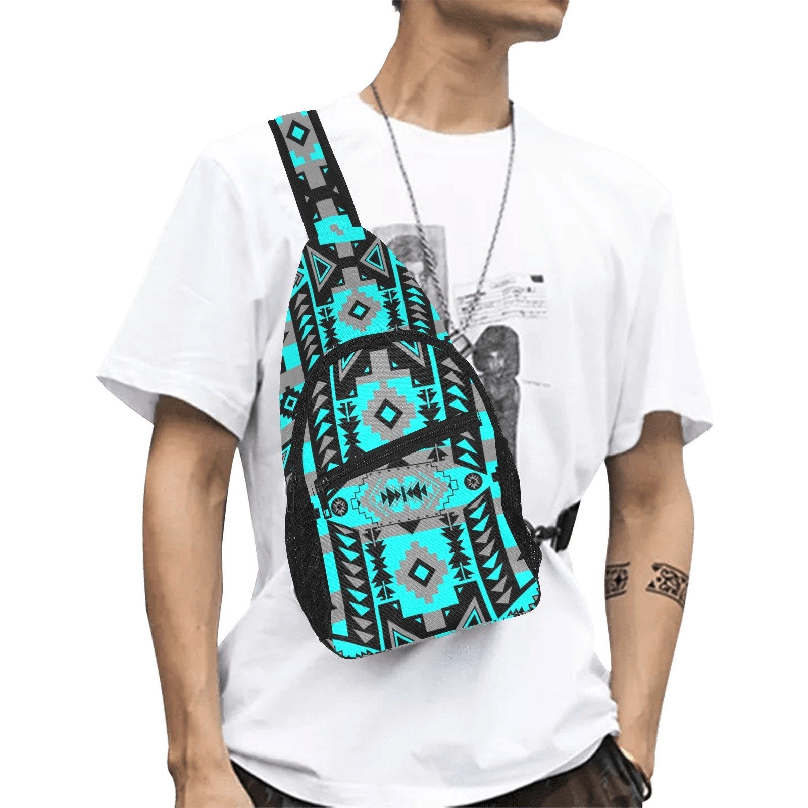 Chiefs Mountain Sky All Over Print Chest Bag (Model 1719) All Over Print Chest Bag (1719) e-joyer