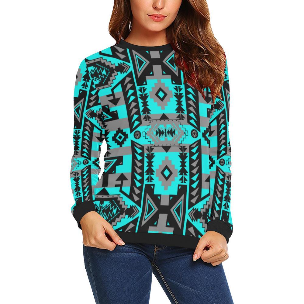 Chiefs Mountain Sky All Over Print Crewneck Sweatshirt for Women (Model H18) Crewneck Sweatshirt for Women (H18) e-joyer