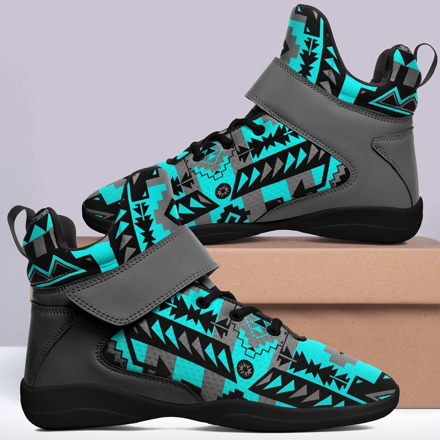 Chiefs Mountain Sky Ipottaa Basketball / Sport High Top Shoes - Black Sole 49 Dzine