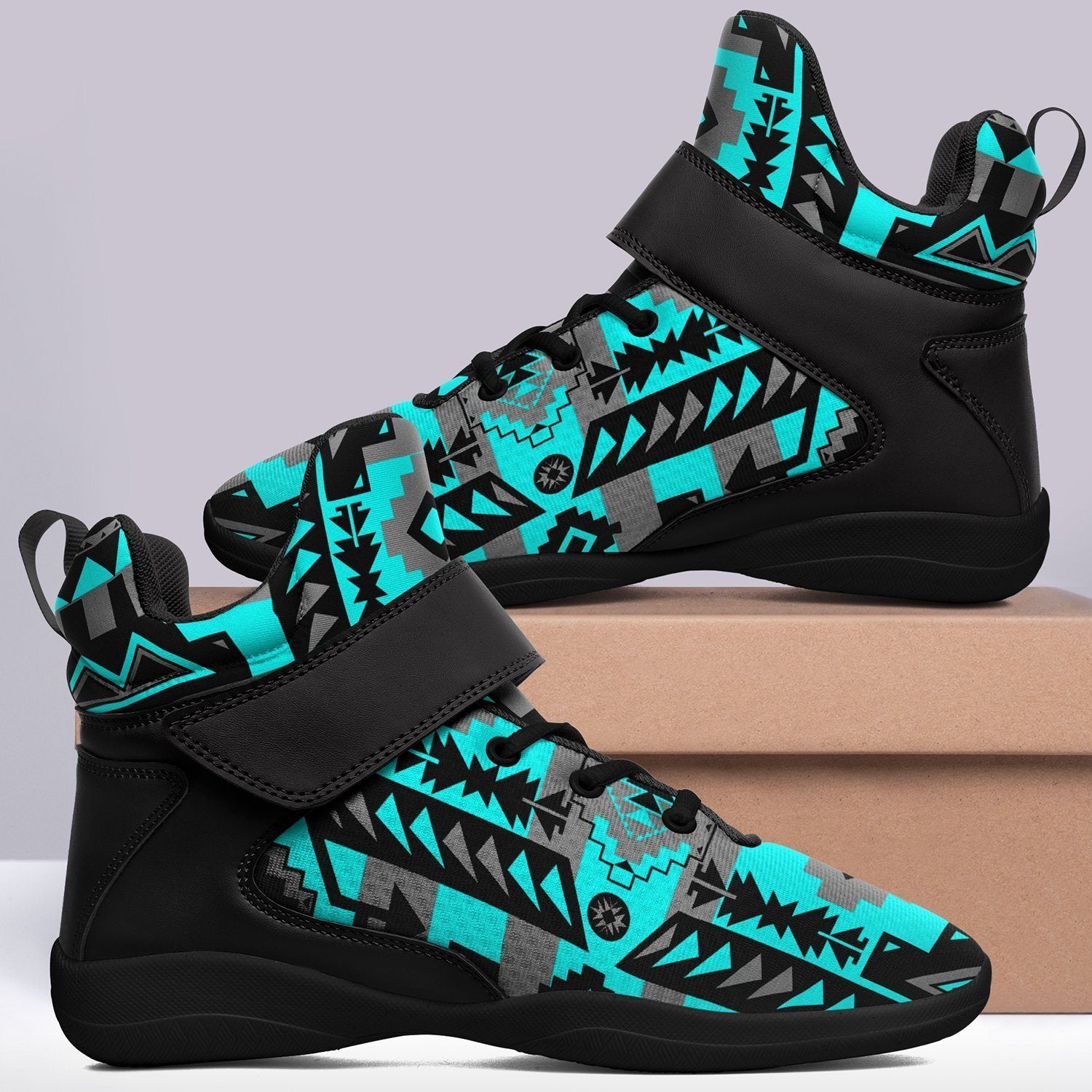 Chiefs Mountain Sky Ipottaa Basketball / Sport High Top Shoes - Black Sole 49 Dzine