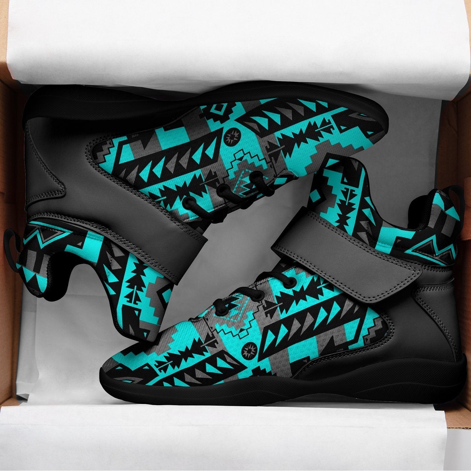 Chiefs Mountain Sky Ipottaa Basketball / Sport High Top Shoes - Black Sole 49 Dzine