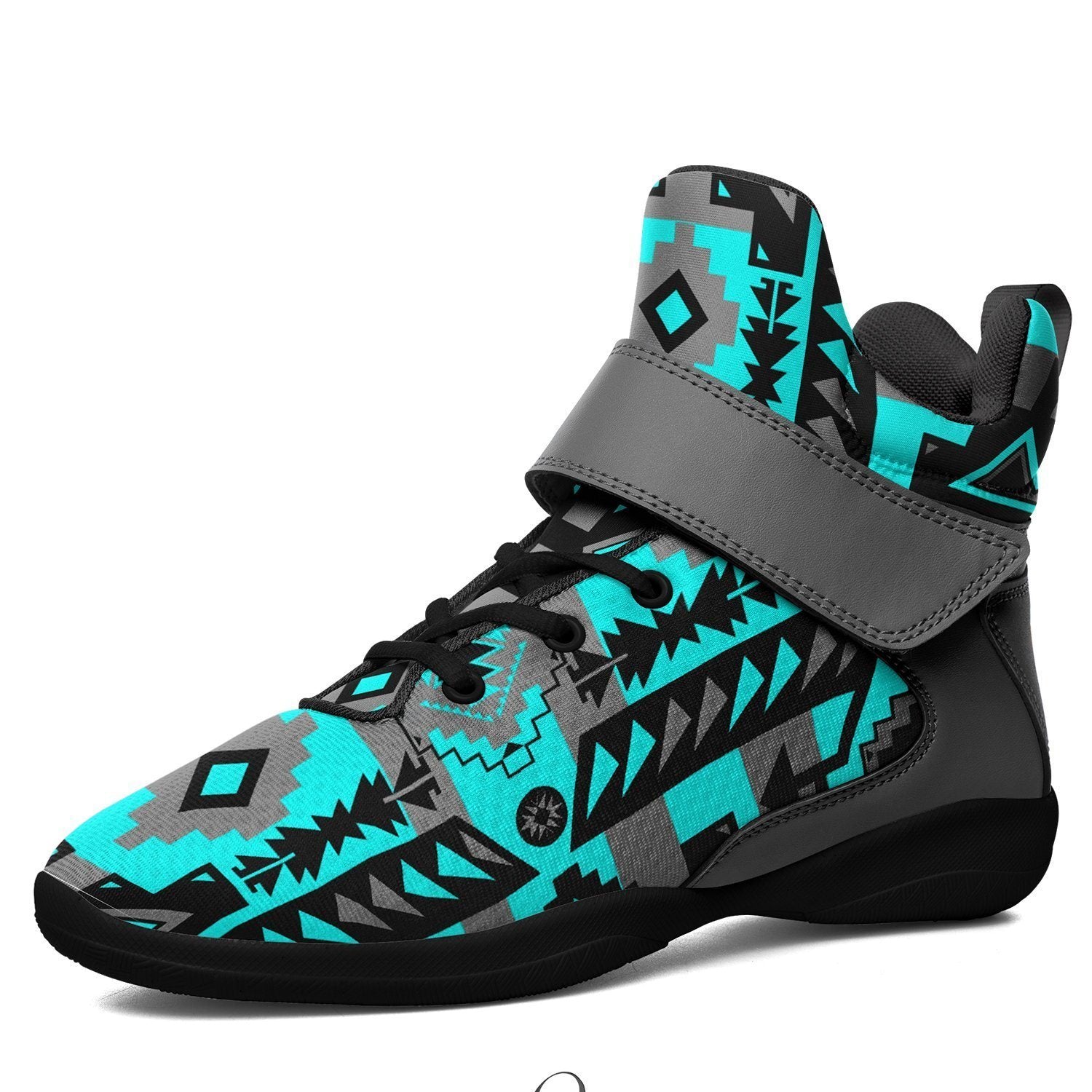 Chiefs Mountain Sky Ipottaa Basketball / Sport High Top Shoes - Black Sole 49 Dzine US Men 7 / EUR 40 Black Sole with Gray Strap