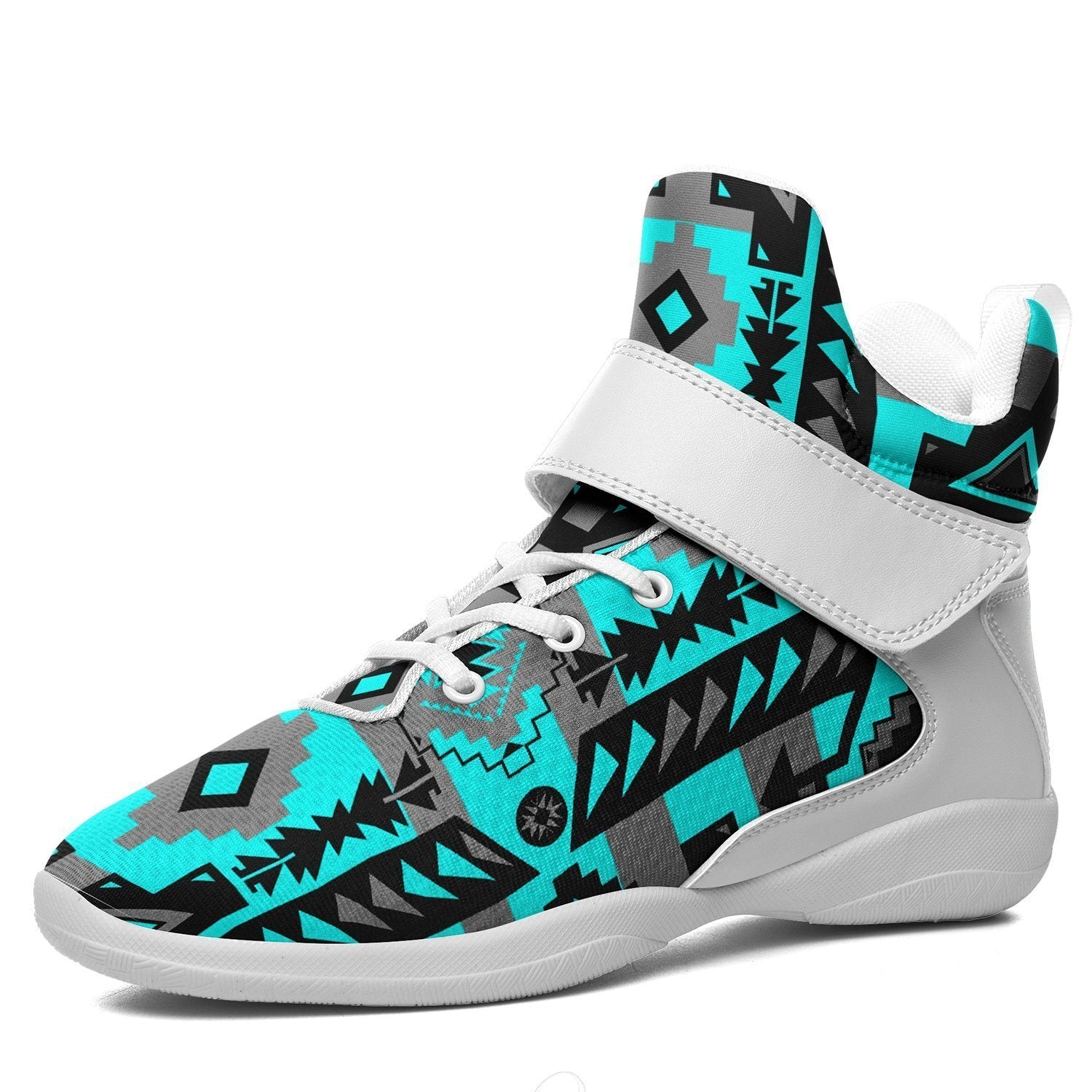 Chiefs Mountain Sky Ipottaa Basketball / Sport High Top Shoes - White Sole 49 Dzine US Men 7 / EUR 40 White Sole with White Strap 