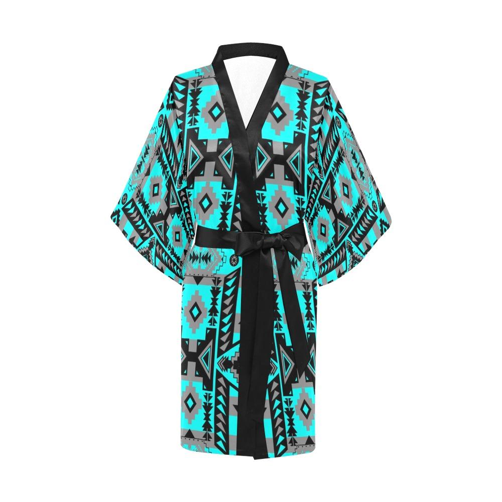 Chiefs Mountain Sky Kimono Robe Artsadd