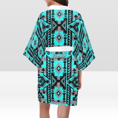 Chiefs Mountain Sky Kimono Robe Artsadd
