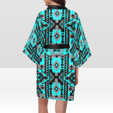 Chiefs Mountain Sky Kimono Robe Artsadd