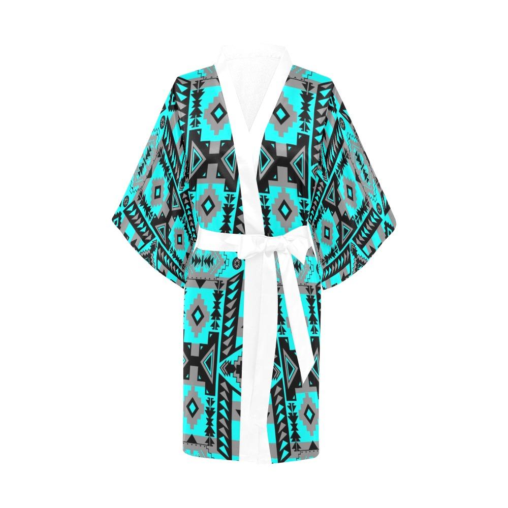 Chiefs Mountain Sky Kimono Robe Artsadd