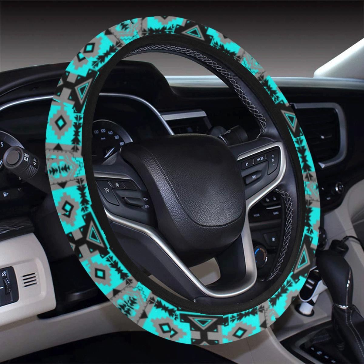 Chiefs Mountain Sky Steering Wheel Cover with Elastic Edge Steering Wheel Cover with Elastic Edge e-joyer 