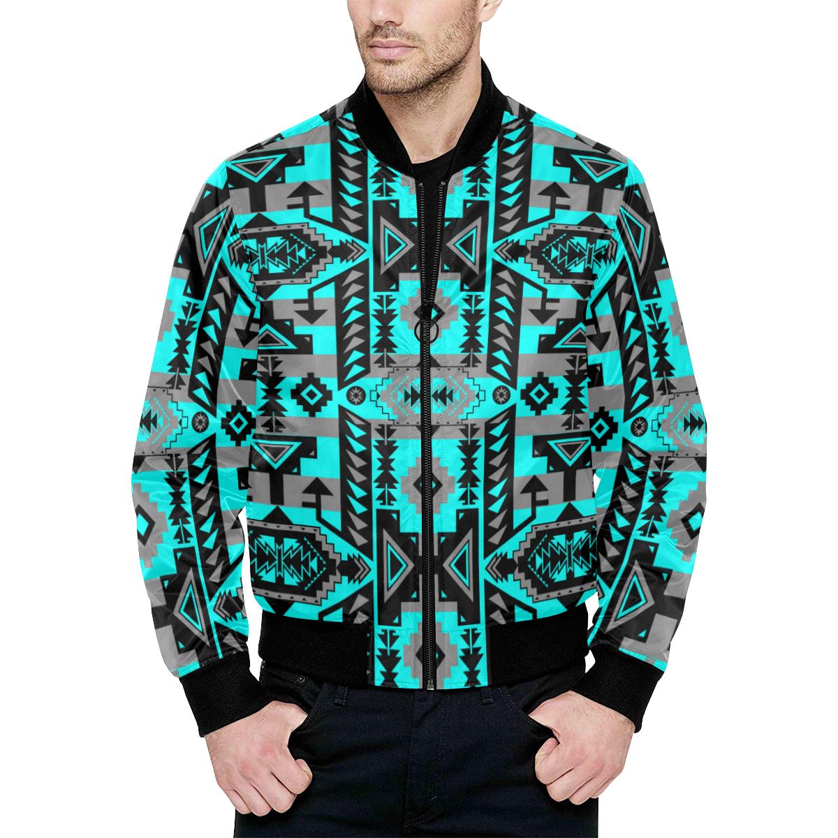 Chiefs Mountain Sky Unisex Heavy Bomber Jacket with Quilted Lining