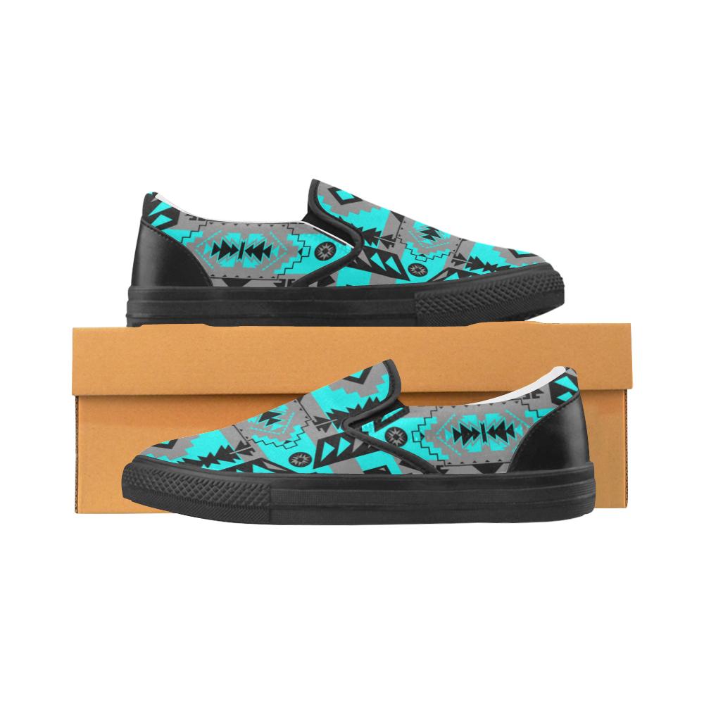 Chiefs Mountain Sky Women's Unusual Slip-on Canvas Shoes (Model 019) Women's Unusual Slip-on Canvas Shoes (019) e-joyer