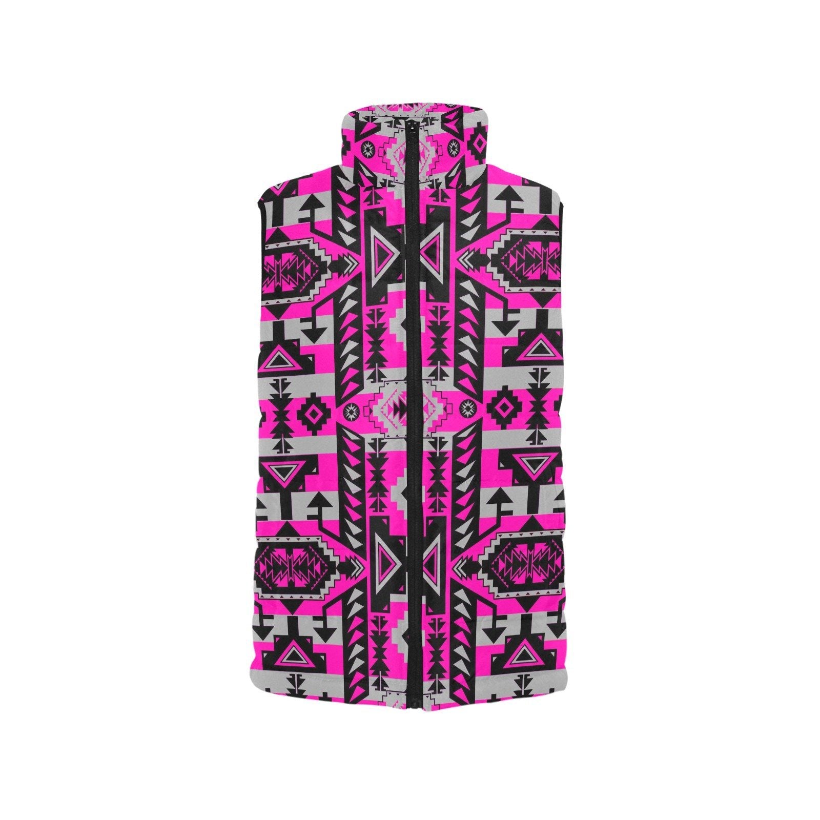 Chiefs Mountain Stunning Sunset Men's Padded Vest Jacket (Model H44) Men's Padded Vest Jacket (H44) e-joyer