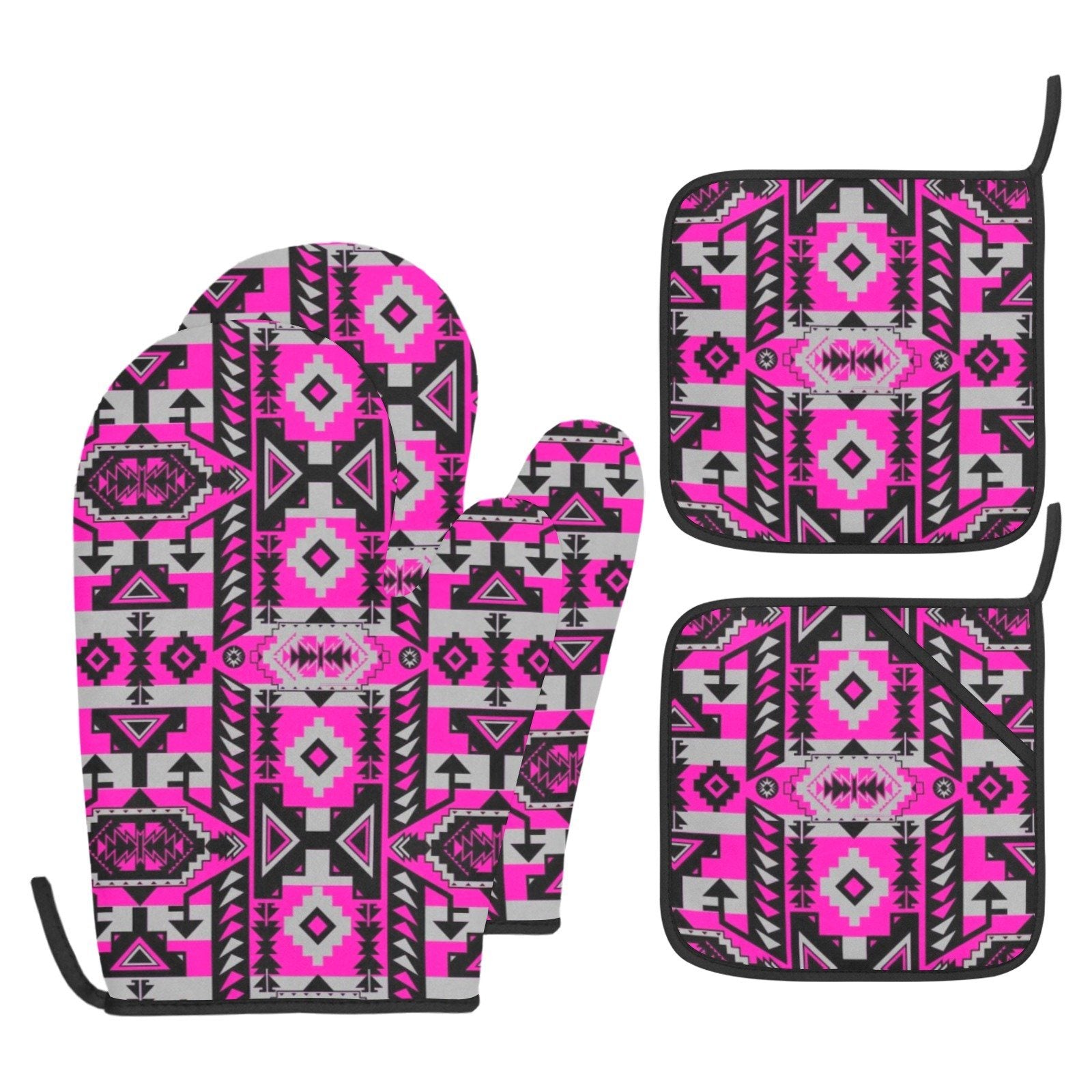 Chiefs Mountain Stunning Sunset Oven Mitt & Pot Holder Oven Mitt & Pot Holder e-joyer