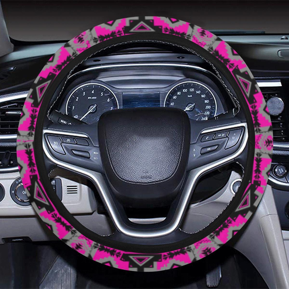 Chiefs Mountain Stunning Sunset Steering Wheel Cover with Elastic Edge Steering Wheel Cover with Elastic Edge e-joyer 