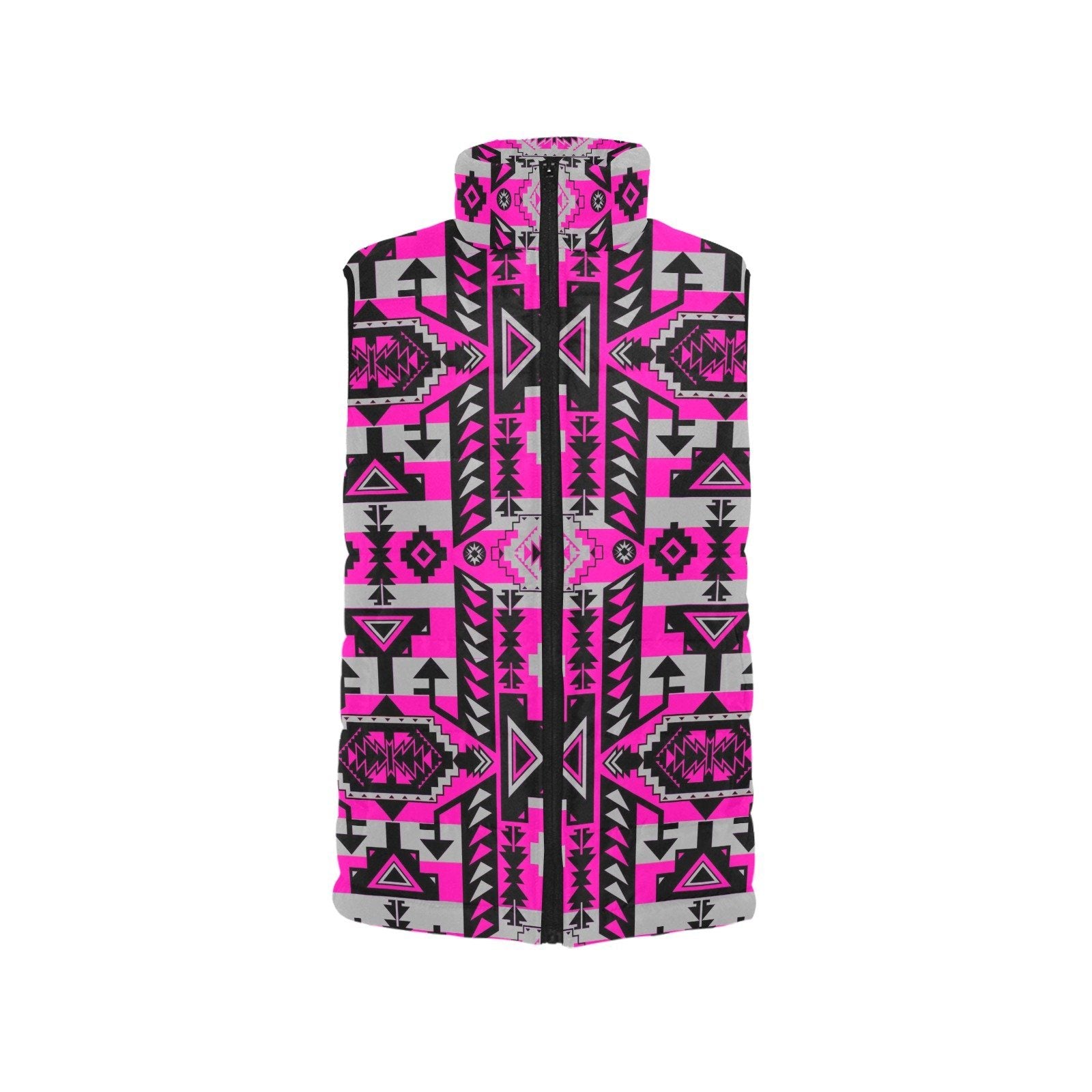 Chiefs Mountain Stunning Sunset Women's Padded Vest Jacket (Model H44) Women's Padded Vest Jacket (H44) e-joyer