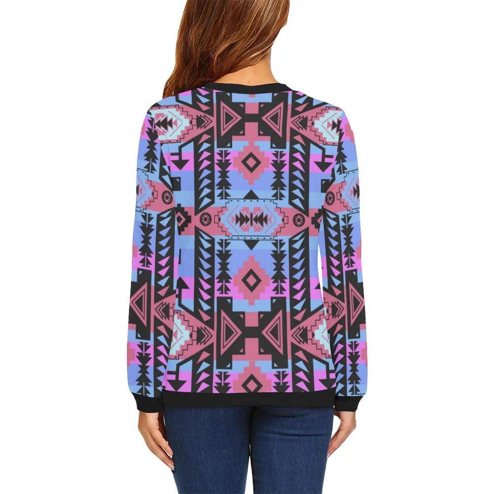 Chiefs Mountain Sunset All Over Print Crewneck Sweatshirt for Women (Model H18) Crewneck Sweatshirt for Women (H18) e-joyer