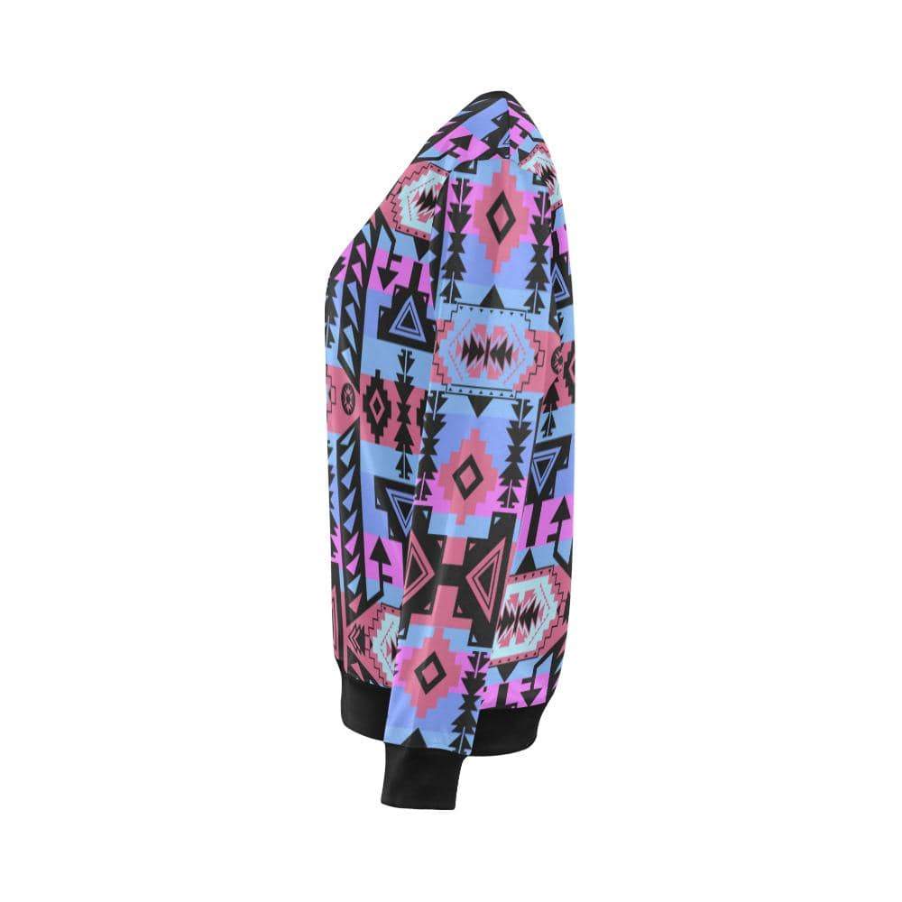 Chiefs Mountain Sunset All Over Print Crewneck Sweatshirt for Women (Model H18) Crewneck Sweatshirt for Women (H18) e-joyer