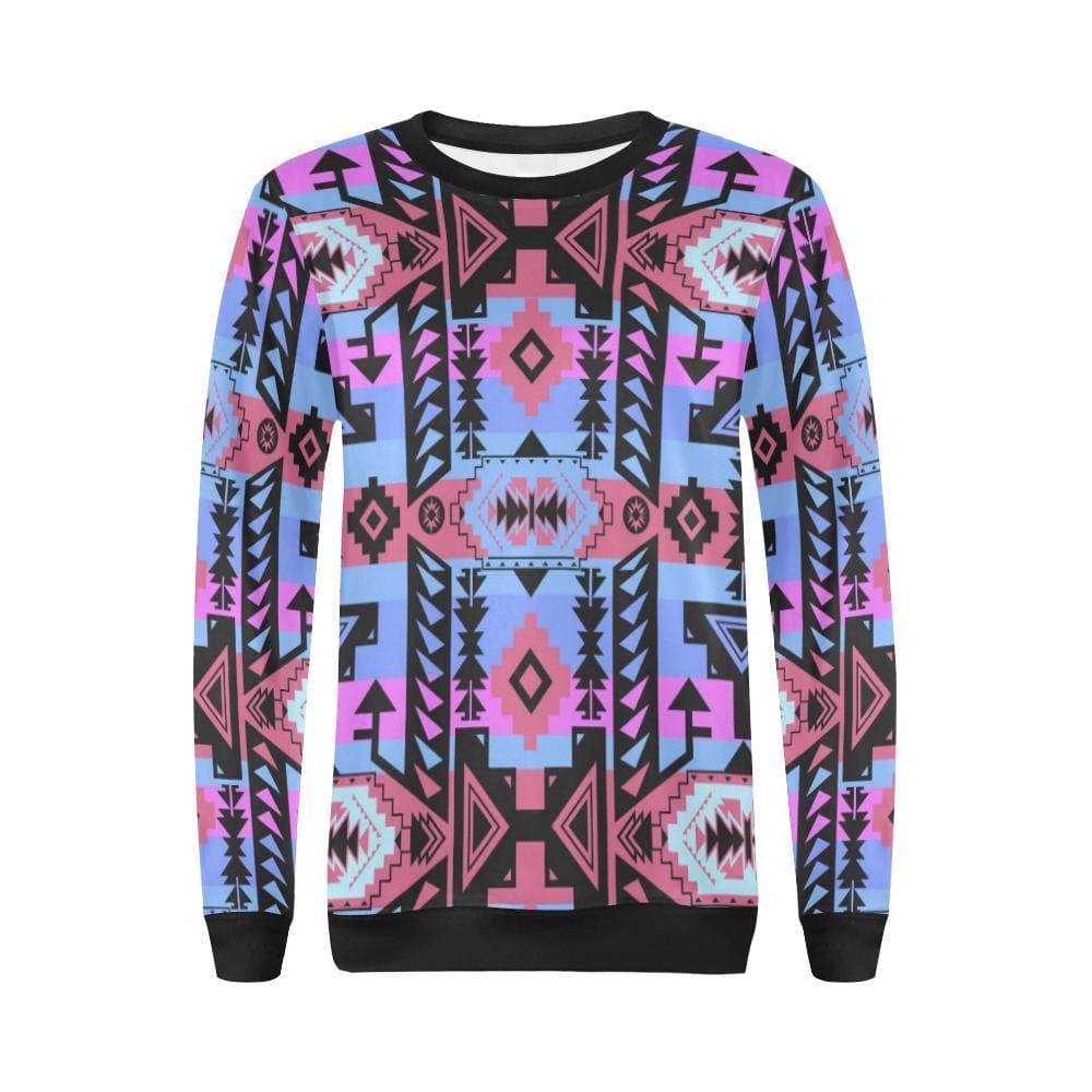Chiefs Mountain Sunset All Over Print Crewneck Sweatshirt for Women (Model H18) Crewneck Sweatshirt for Women (H18) e-joyer