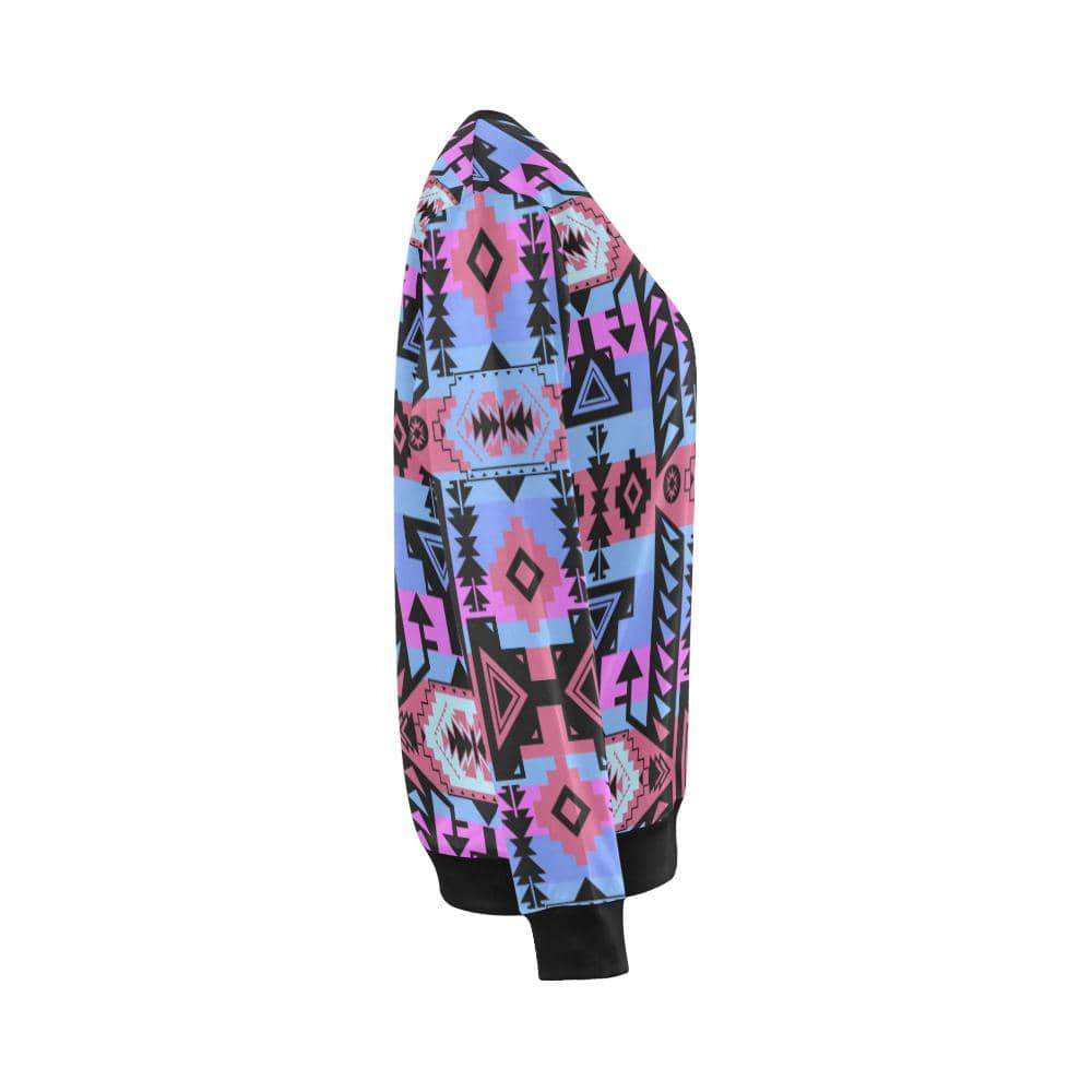 Chiefs Mountain Sunset All Over Print Crewneck Sweatshirt for Women (Model H18) Crewneck Sweatshirt for Women (H18) e-joyer