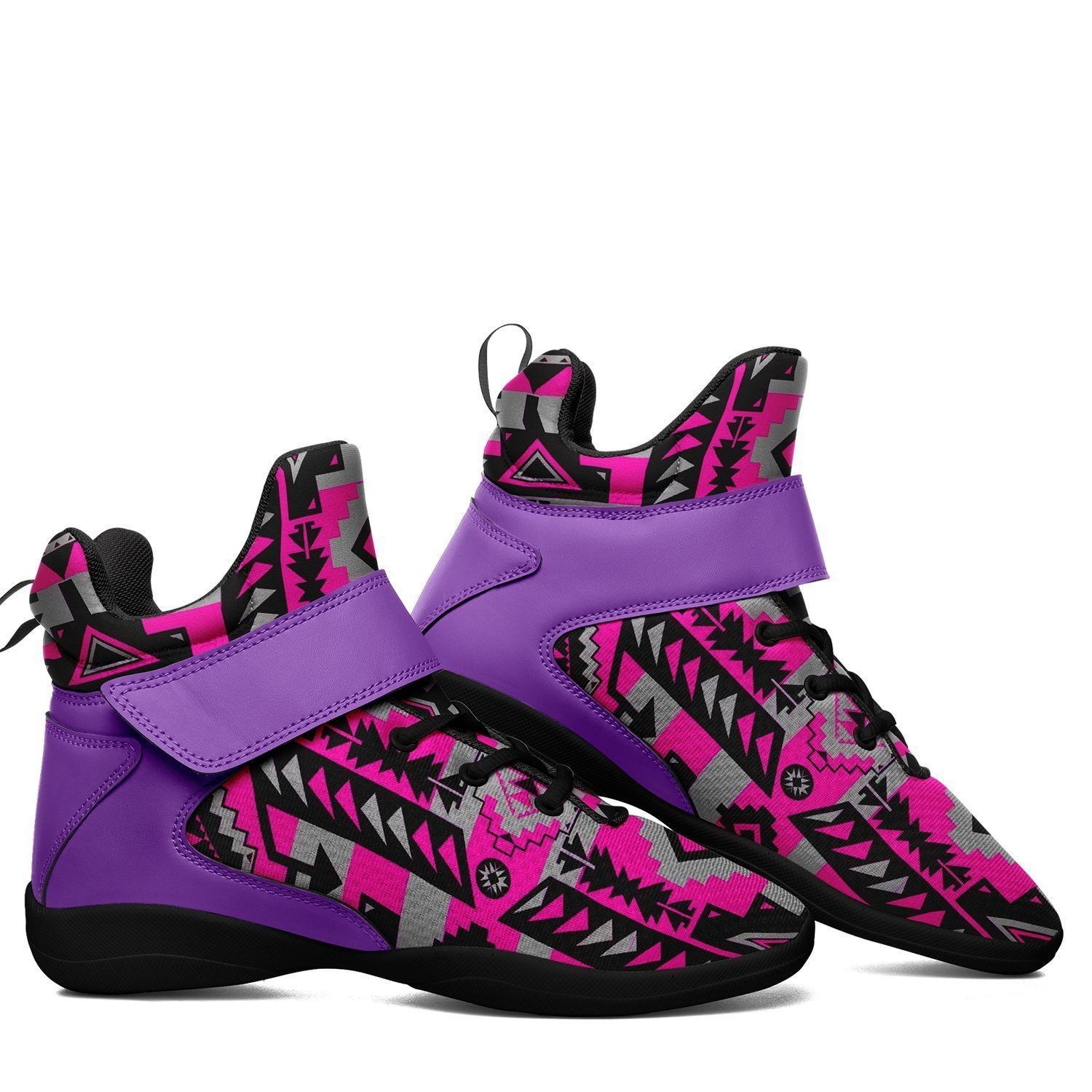 Chiefs Mountain Sunset Ipottaa Basketball / Sport High Top Shoes - Black Sole 49 Dzine