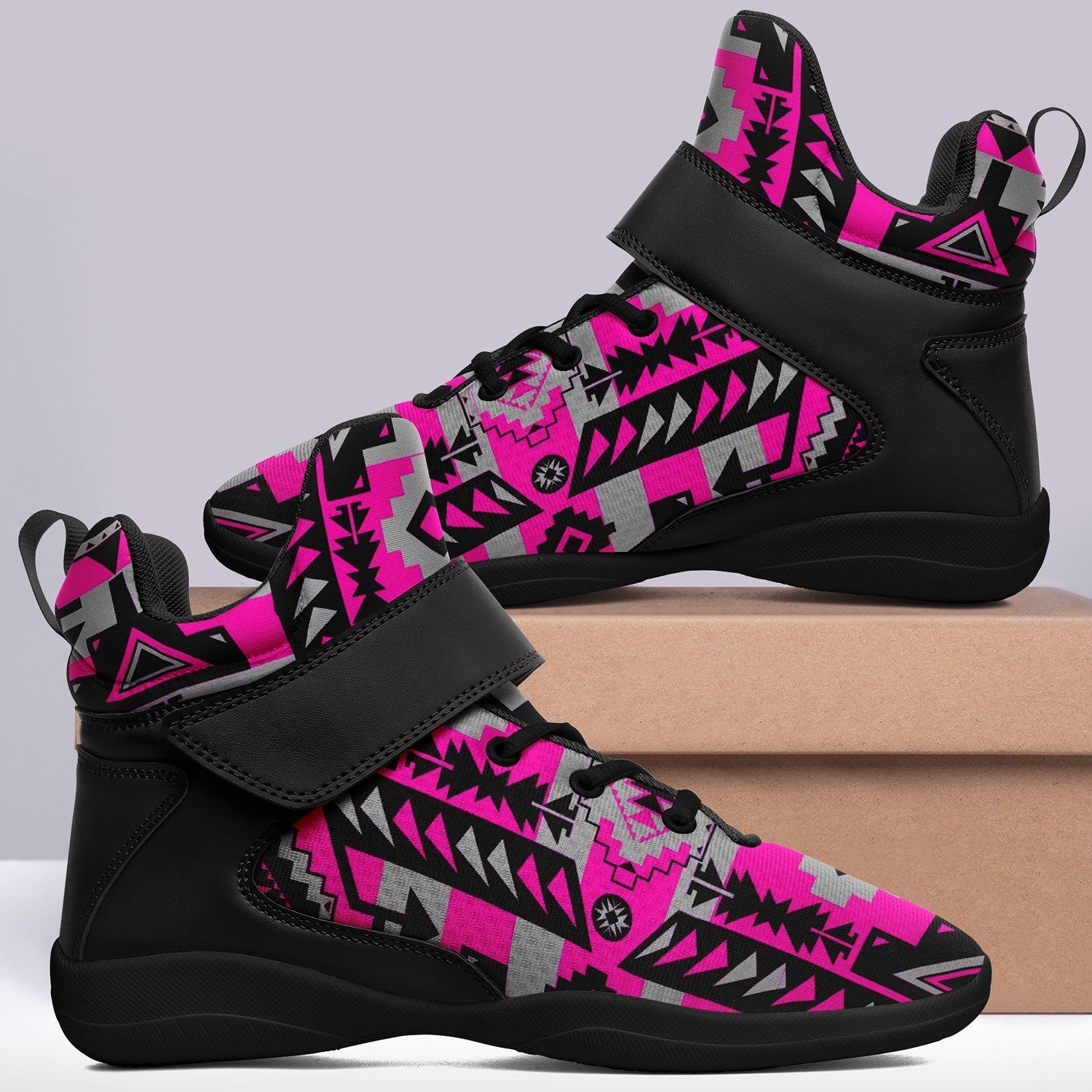 Chiefs Mountain Sunset Ipottaa Basketball / Sport High Top Shoes - Black Sole 49 Dzine