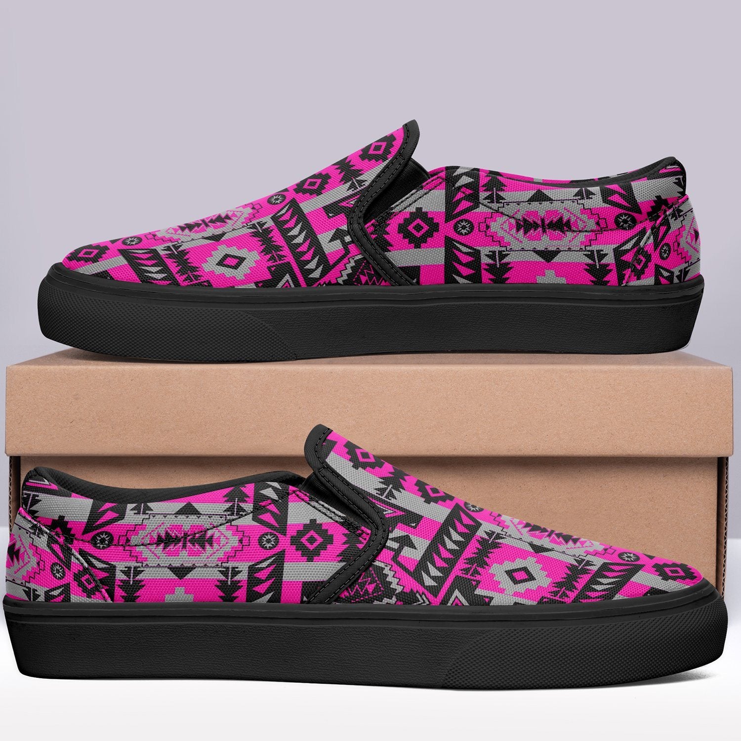 Chiefs Mountain Sunset Otoyimm Canvas Slip On Shoes 49 Dzine