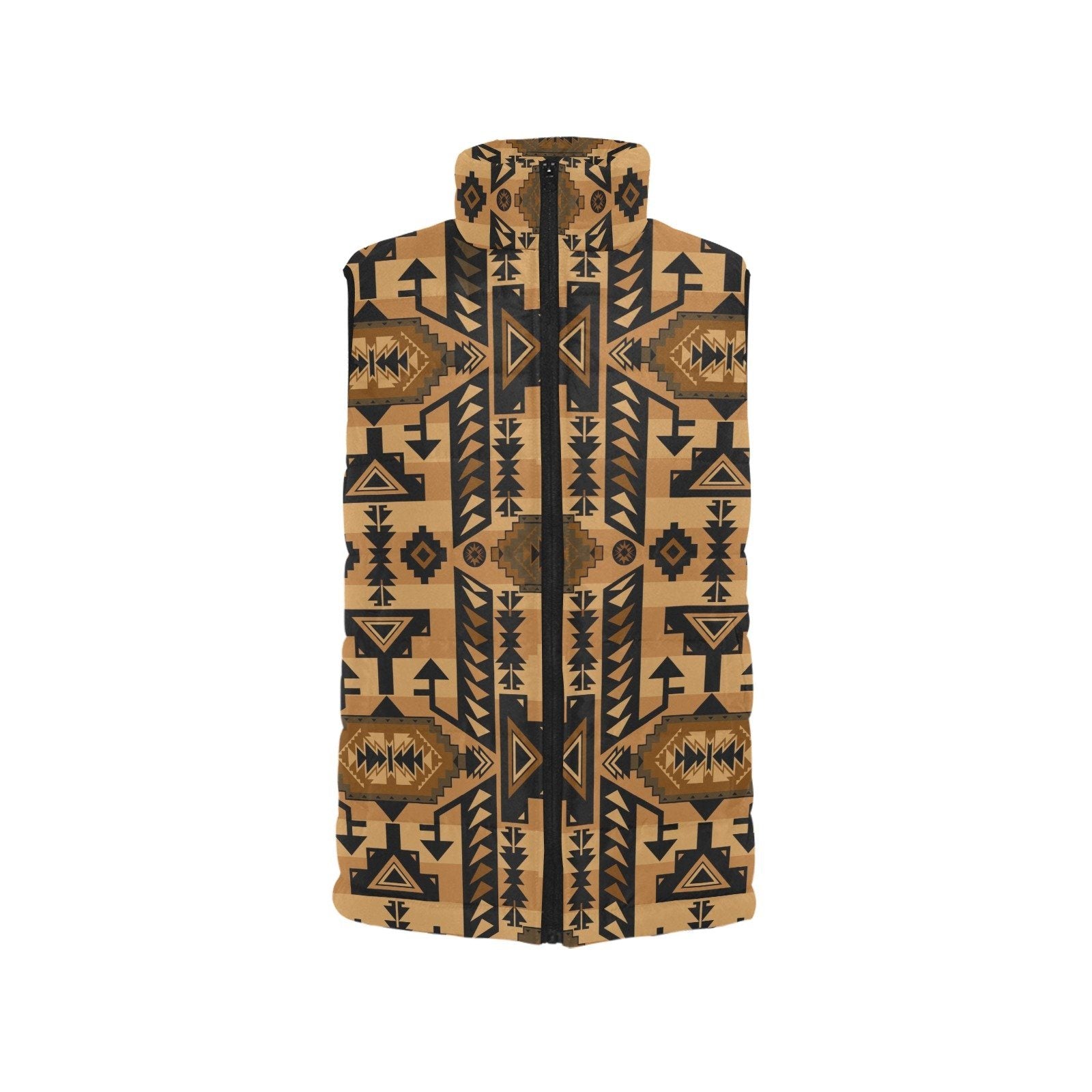 Chiefs Mountain Tan Women's Padded Vest Jacket (Model H44) Women's Padded Vest Jacket (H44) e-joyer