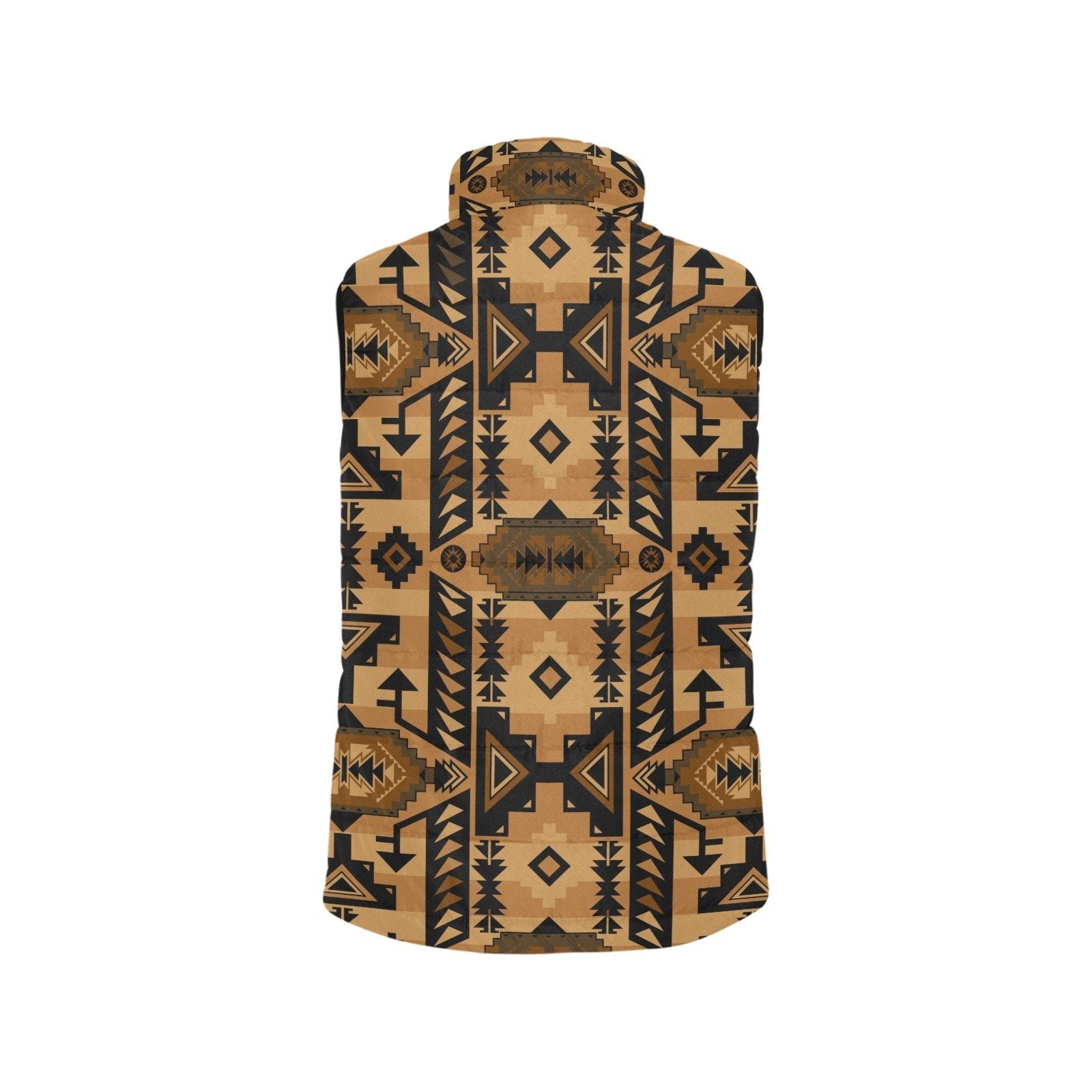 Chiefs Mountain Tan Women's Padded Vest Jacket (Model H44) Women's Padded Vest Jacket (H44) e-joyer