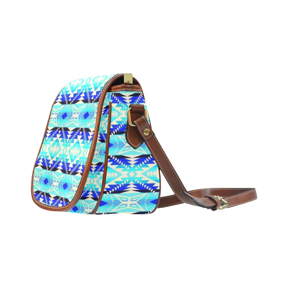 Coastal War Party Saddle Bag/Small (Model 1649) Full Customization Saddle Bag/Small (Full Customization) e-joyer
