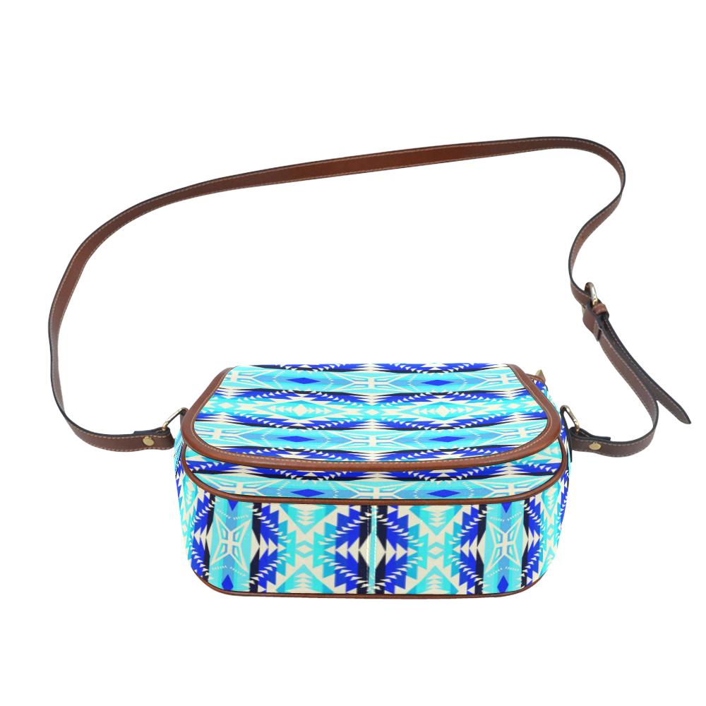 Coastal War Party Saddle Bag/Small (Model 1649) Full Customization Saddle Bag/Small (Full Customization) e-joyer