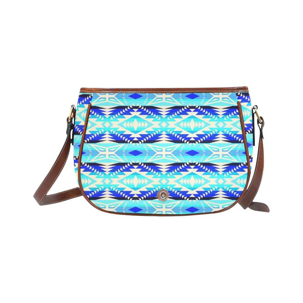 Coastal War Party Saddle Bag/Small (Model 1649) Full Customization Saddle Bag/Small (Full Customization) e-joyer