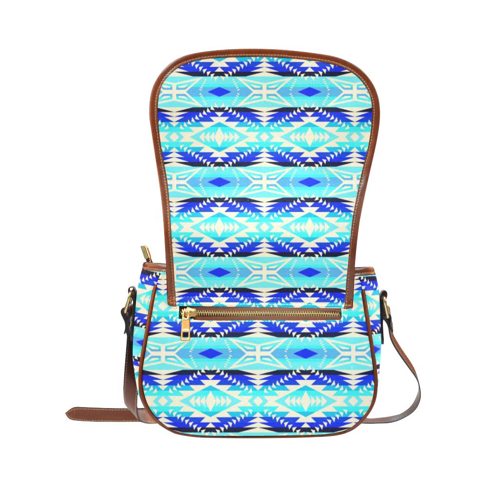 Coastal War Party Saddle Bag/Small (Model 1649) Full Customization Saddle Bag/Small (Full Customization) e-joyer