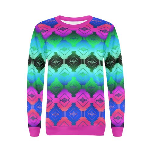 Cofitichequi Moon Shadow All Over Print Crewneck Sweatshirt for Women (Model H18) Crewneck Sweatshirt for Women (H18) e-joyer