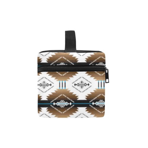 Cofitichequi White Cosmetic Bag/Large (Model 1658) Cosmetic Bag e-joyer