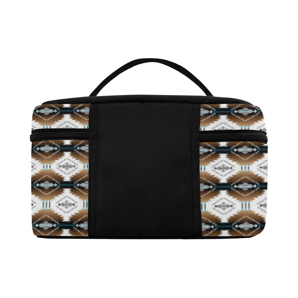 Cofitichequi White Cosmetic Bag/Large (Model 1658) Cosmetic Bag e-joyer
