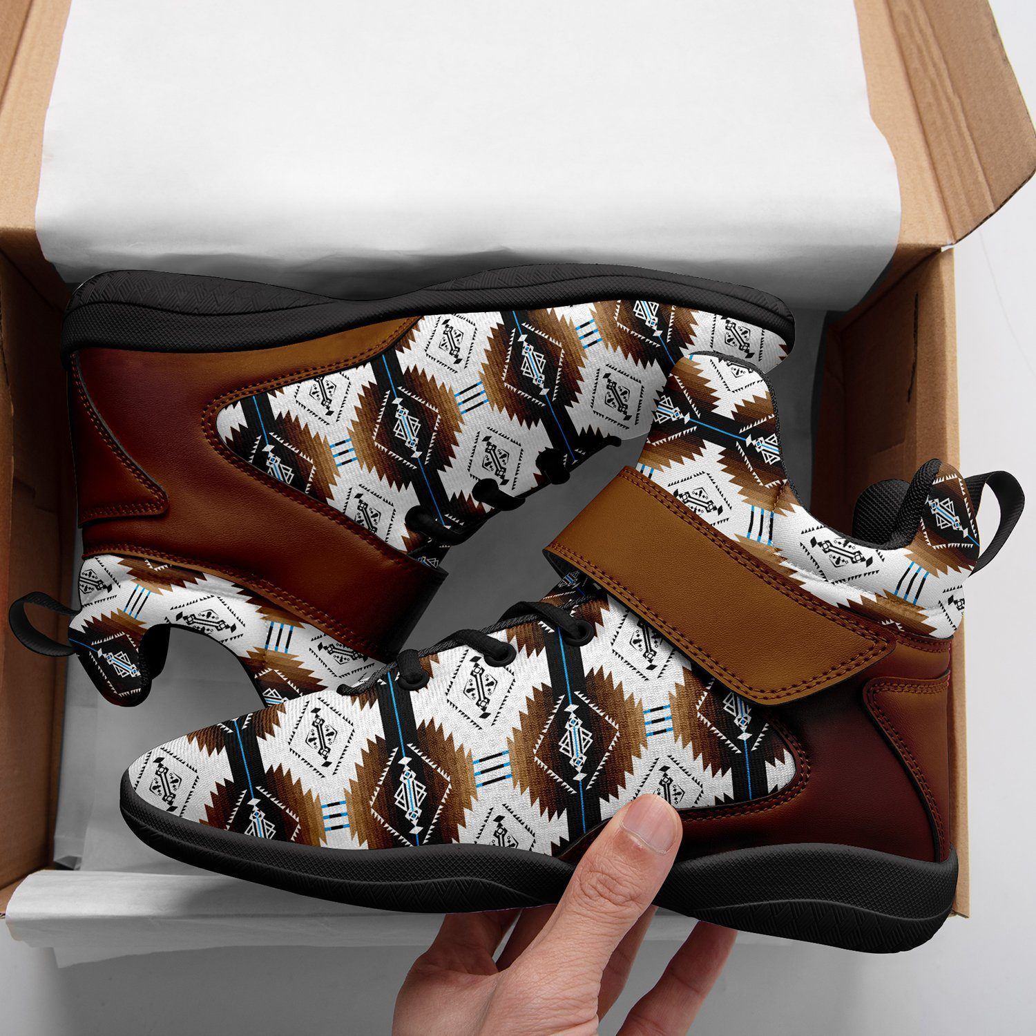 Cofitichequi White Ipottaa Basketball / Sport High Top Shoes - Black Sole 49 Dzine