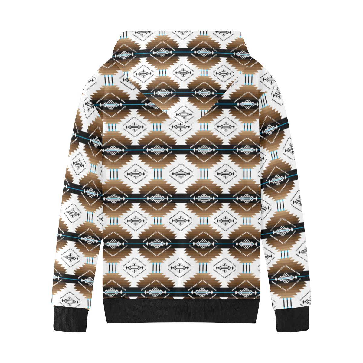 Cofitichequi White Kids' All Over Print Hoodie (Model H38) Kids' AOP Hoodie (H38) e-joyer