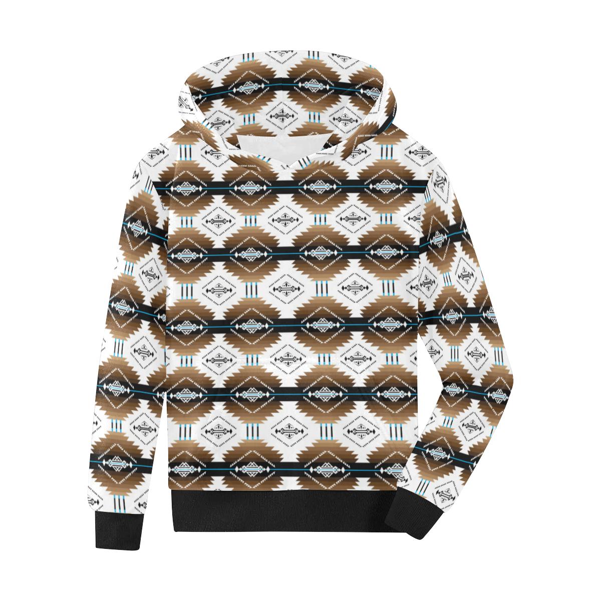 Cofitichequi White Kids' All Over Print Hoodie (Model H38) Kids' AOP Hoodie (H38) e-joyer