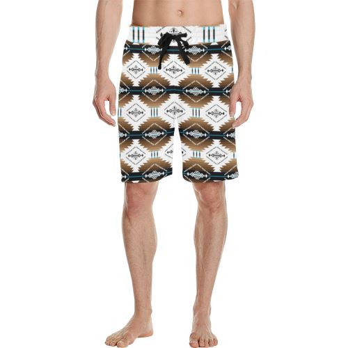 Cofitichequi White Men's All Over Print Casual Shorts (Model L23) Men's Casual Shorts (L23) e-joyer 