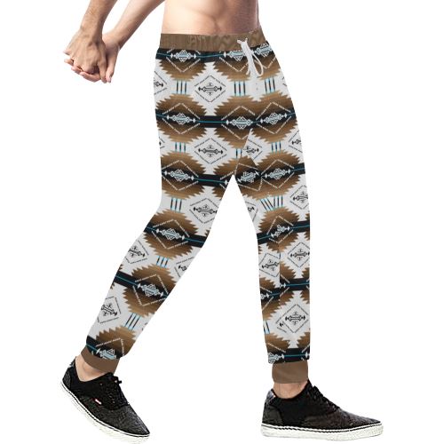 Cofitichequi White Men's All Over Print Sweatpants (Model L11) Men's All Over Print Sweatpants (L11) e-joyer