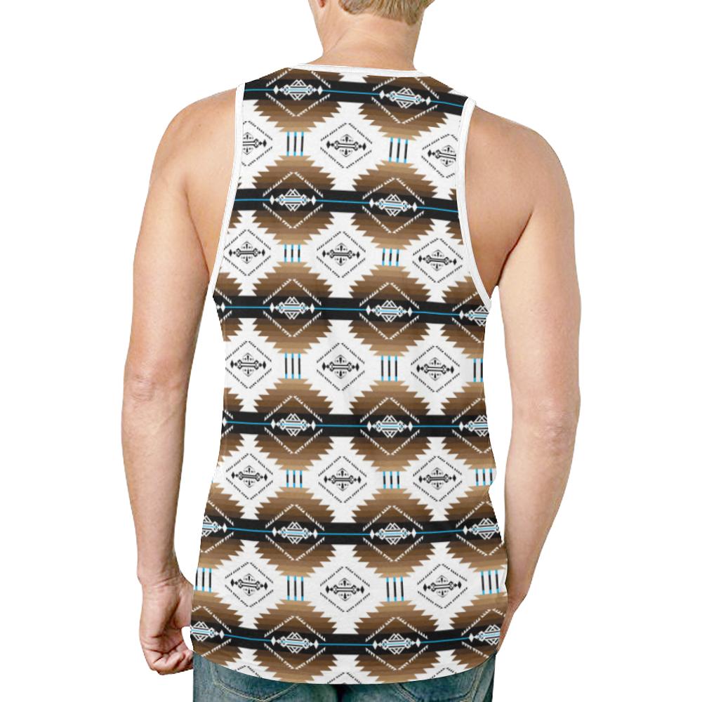 Cofitichequi White New All Over Print Tank Top for Men (Model T46) New All Over Print Tank Top for Men (T46) e-joyer