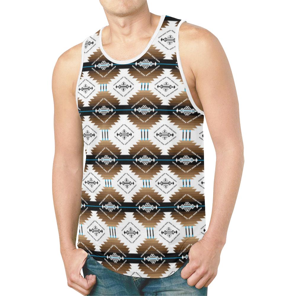 Cofitichequi White New All Over Print Tank Top for Men (Model T46) New All Over Print Tank Top for Men (T46) e-joyer