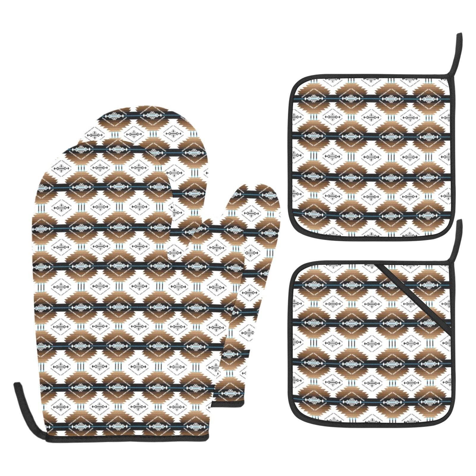 Cofitichequi White Oven Mitt & Pot Holder Oven Mitt & Pot Holder e-joyer