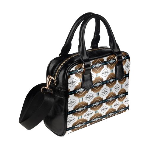 Cofitichequi White Shoulder Handbag (Model 1634) Shoulder Handbags (1634) e-joyer