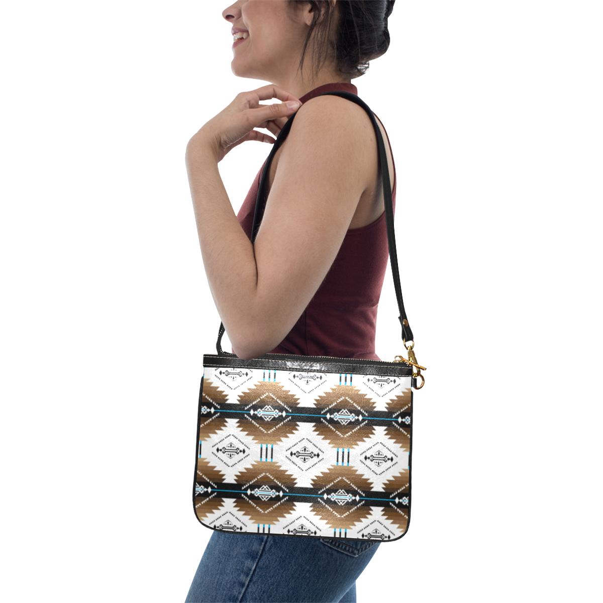 Cofitichequi White Small Shoulder Bag (Model 1710) Small Shoulder Bag (1710) e-joyer